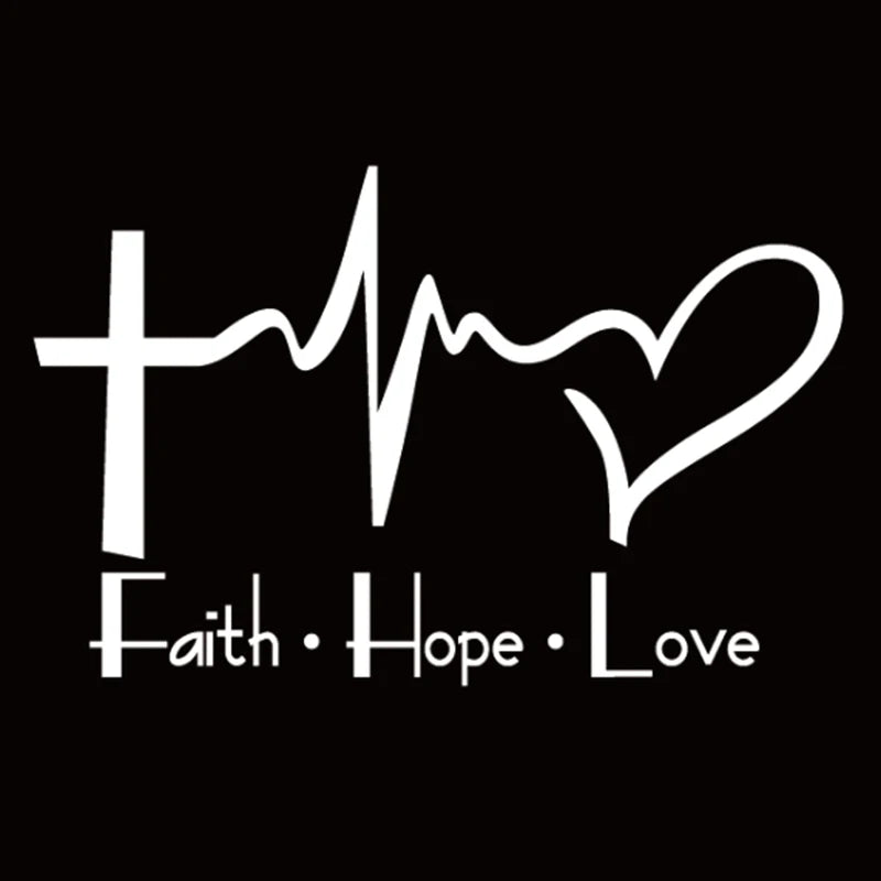 "Faith Hope Love" Vinyl Decal Car Sticker