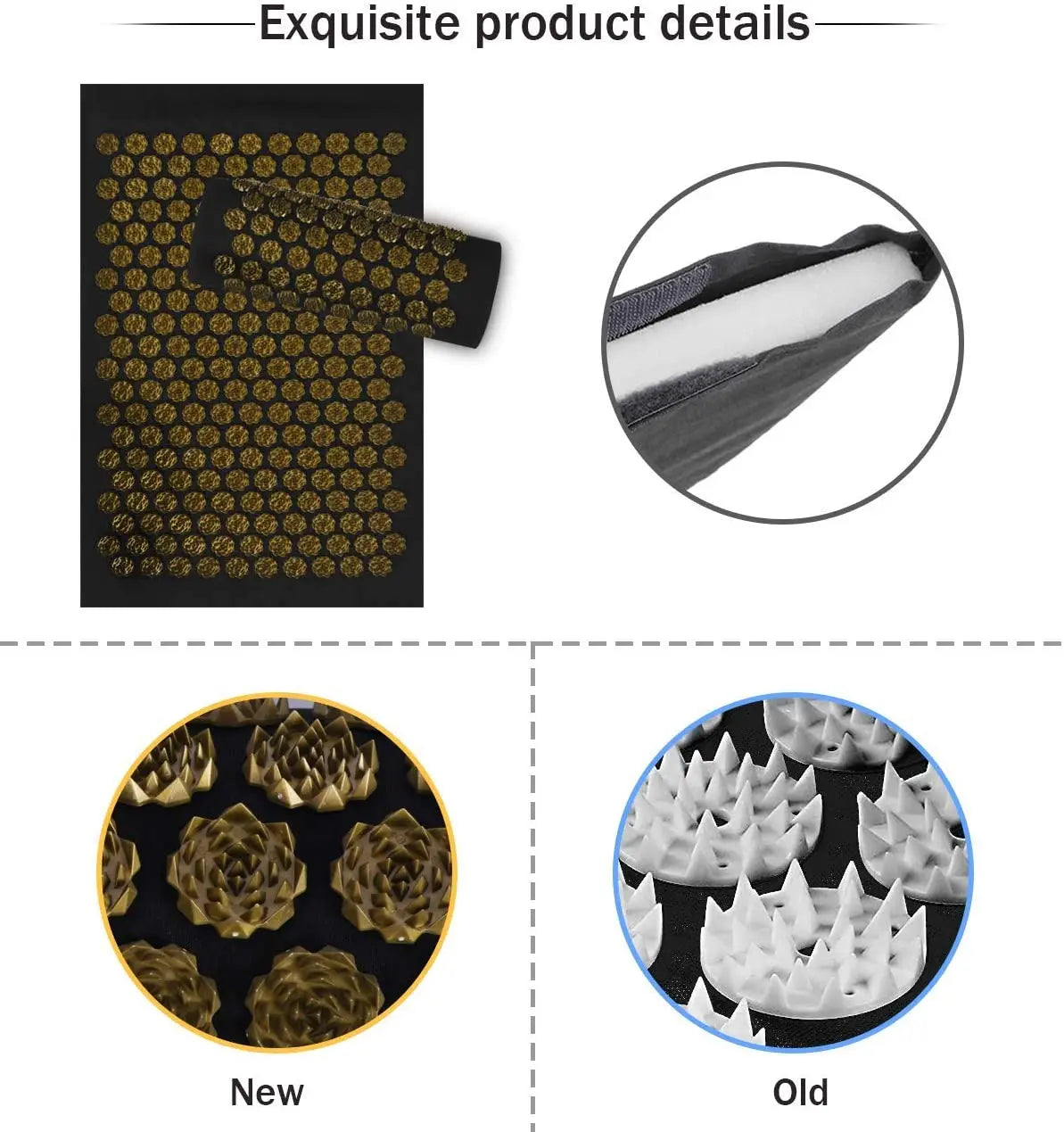 Yoga Acupressure Massage Mat Set
