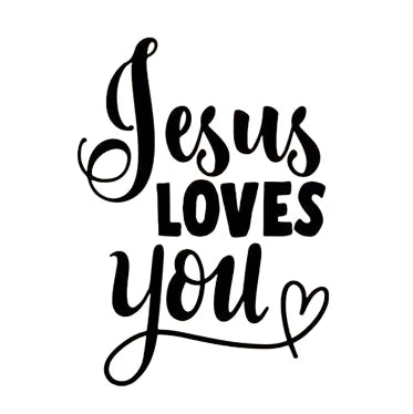 "Jesus Loves You" Vinyl Decal Car Sticker