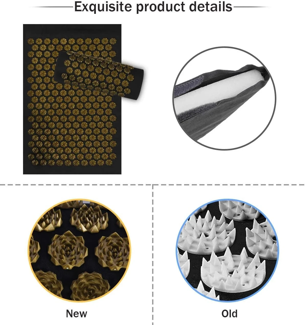 Yoga Acupressure Massage Mat Set