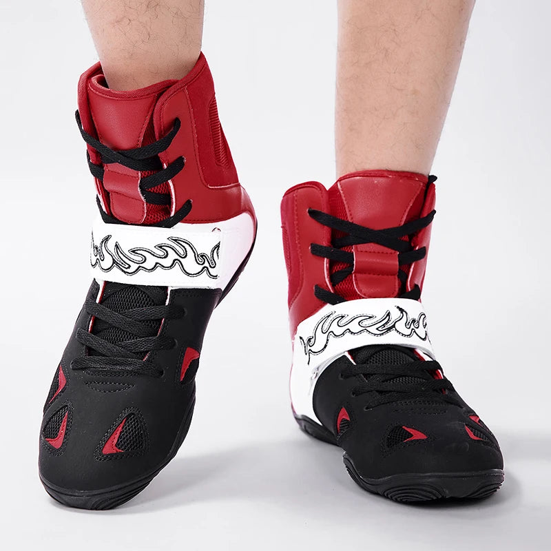 "Fiery Fists" Professional Boxing/Wrestling Shoes