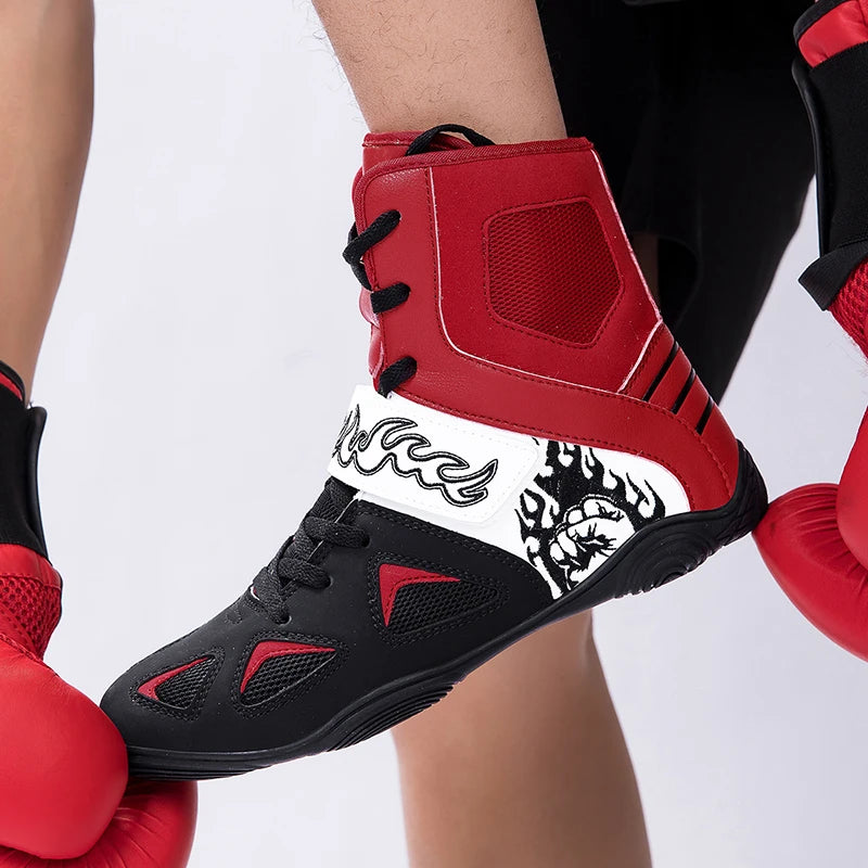 "Fiery Fists" Professional Boxing/Wrestling Shoes