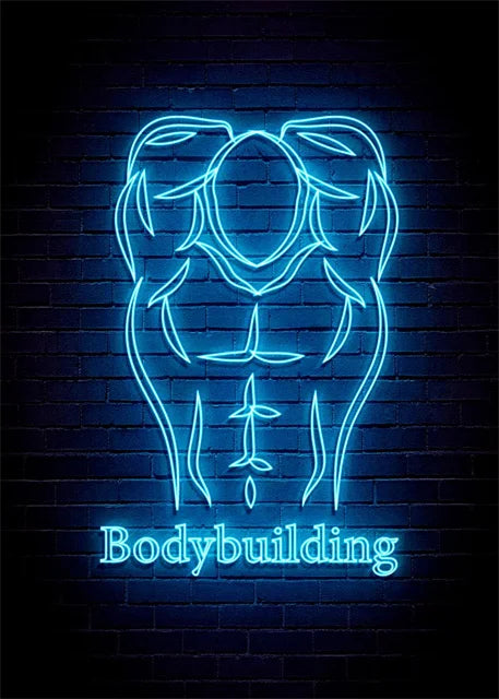 Neon Fitness Wall Posters