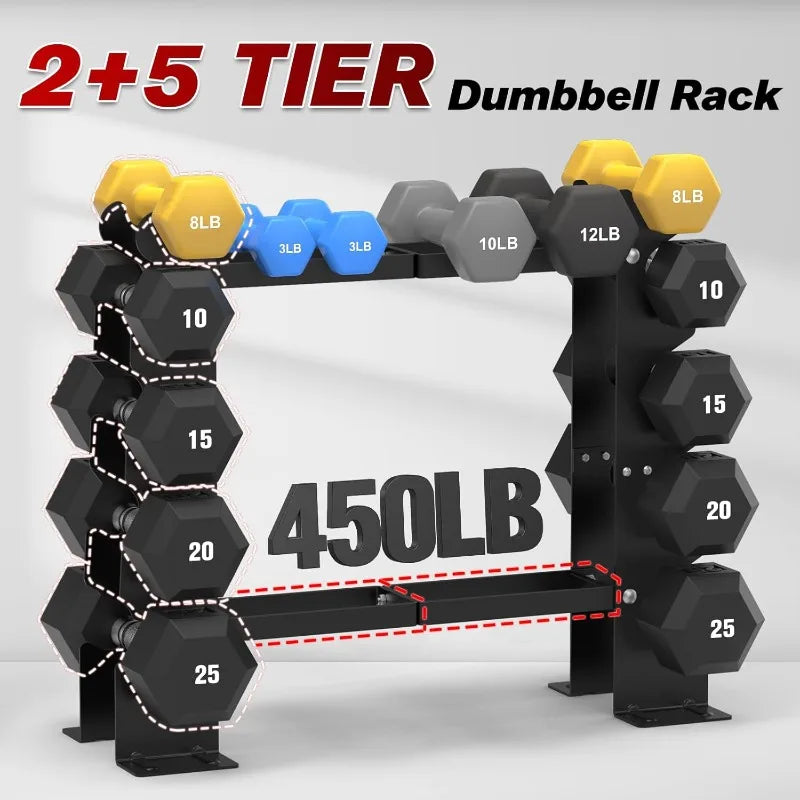 Free Weight Storage Rack (450LBS Capacity)