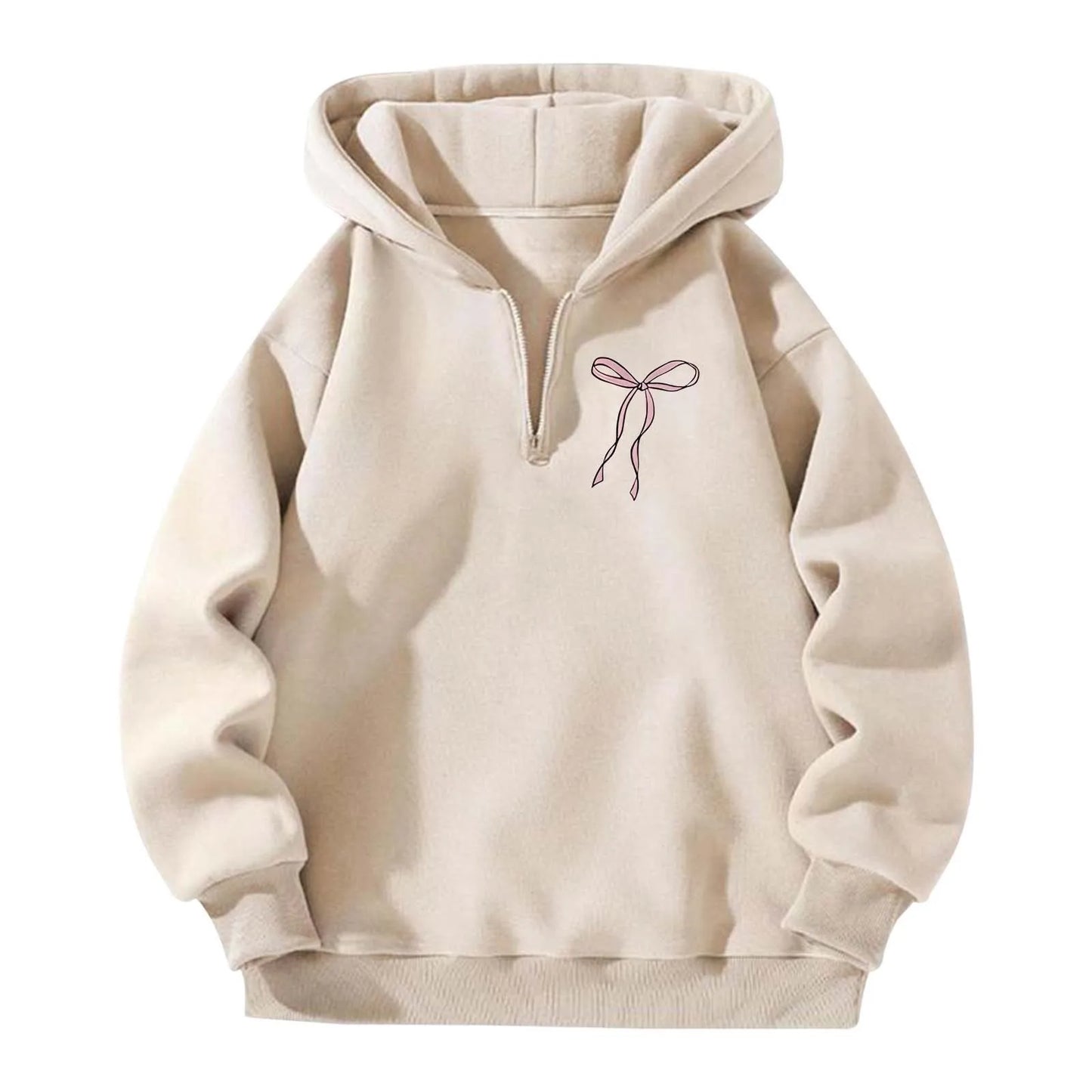 'Faith Over Fear' Pullover Hoodie w/Ribbon Print (Christian Apparel)