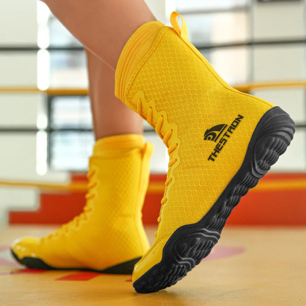 Breathable Professional Boxing/Wrestling Shoes #4