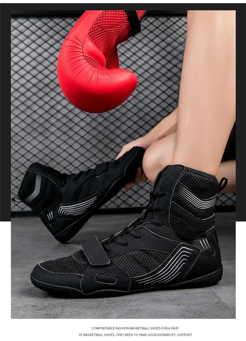 Breathable Professional Boxing/Wrestling Shoes #5