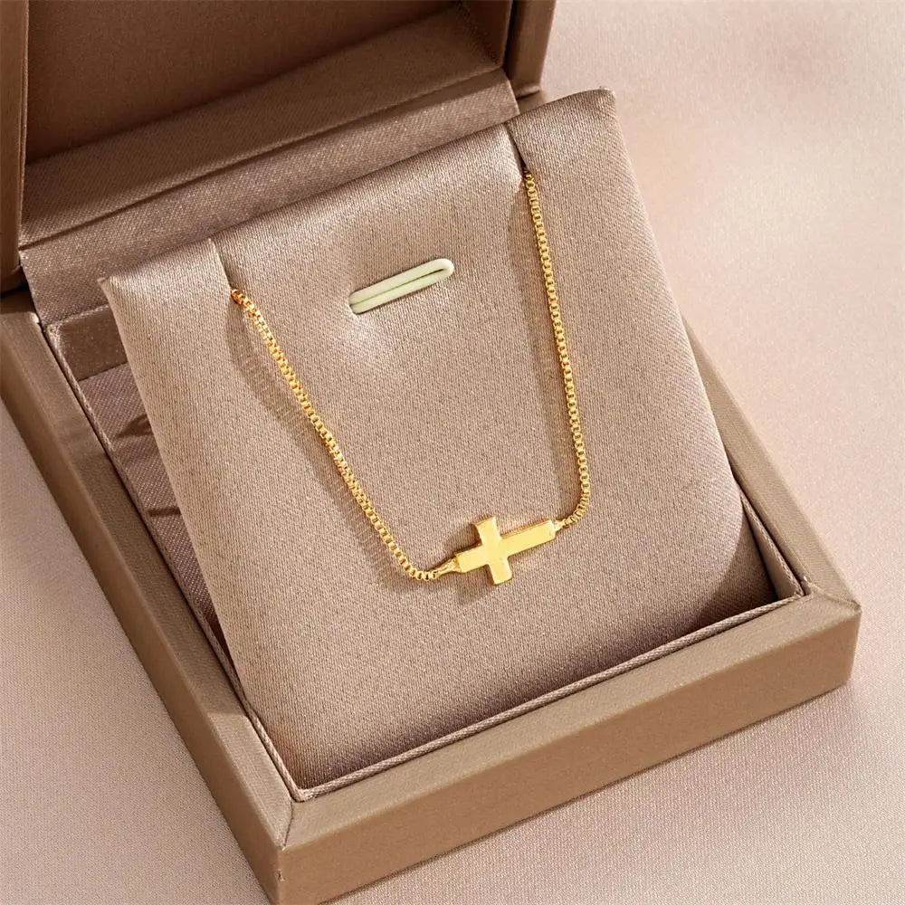 Mini Cross Pendant Necklace