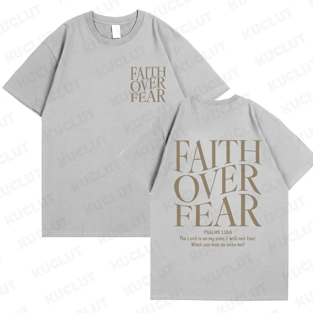 'Faith Over Fear' Graphic Tees (Christian Apparel)