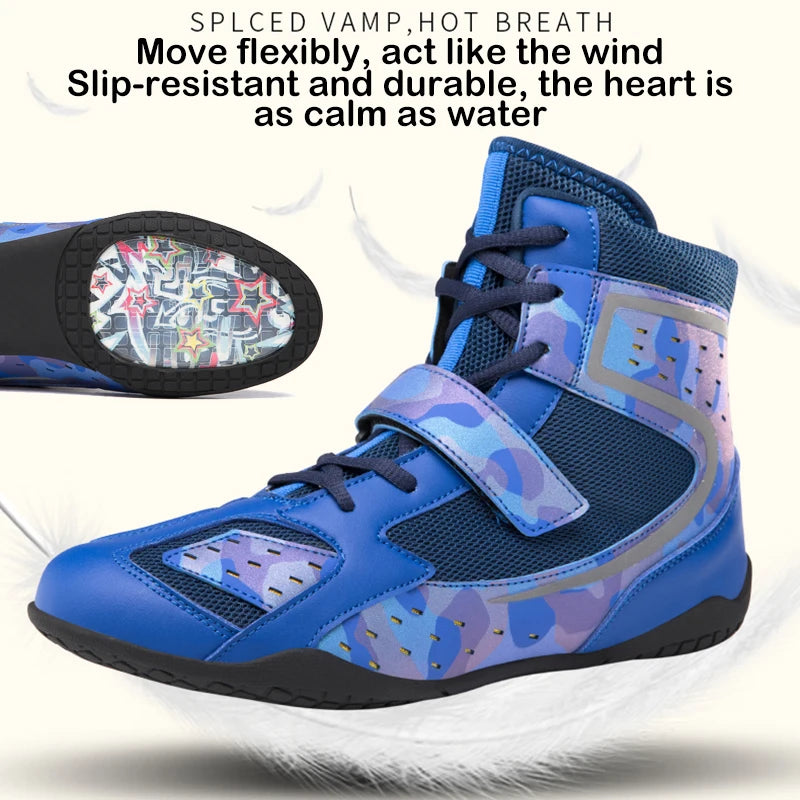 "Camo Print" Professional Boxing/Wrestling Shoes