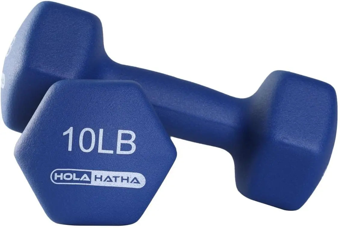 Pastel Neoprene Dumbbell Set w/Rack (5-15lbs)
