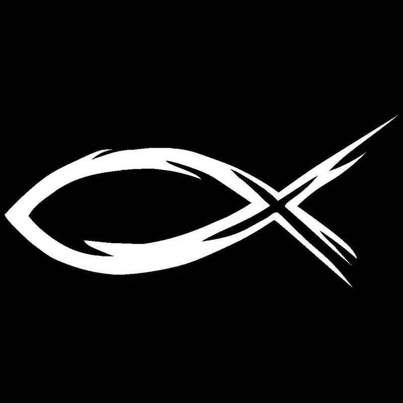 Jesus Fish Vinyl Decal Car Sticker