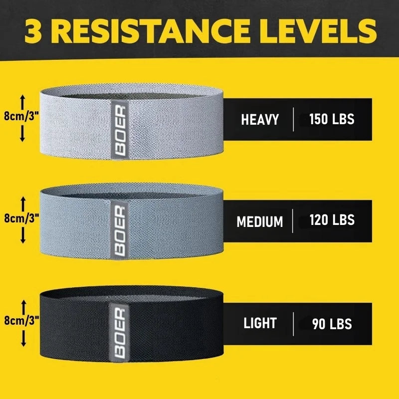 Fitness Resistance Bands Set (3pcs)