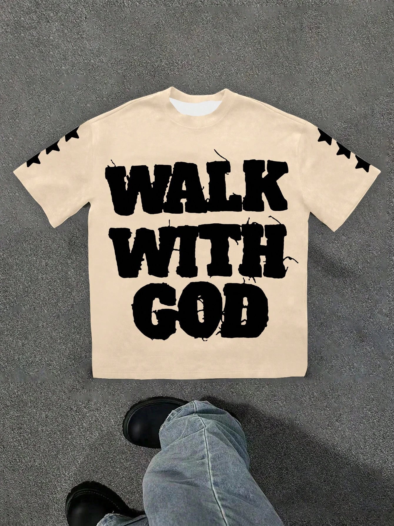 Y2K 'Walk With God' Graphic Tee