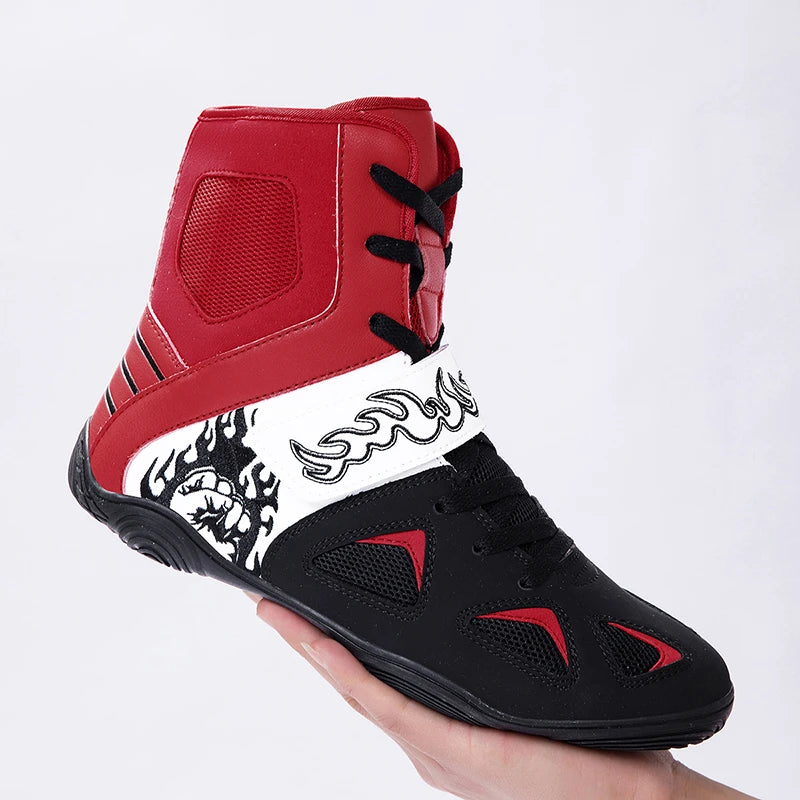 "Fiery Fists" Professional Boxing/Wrestling Shoes