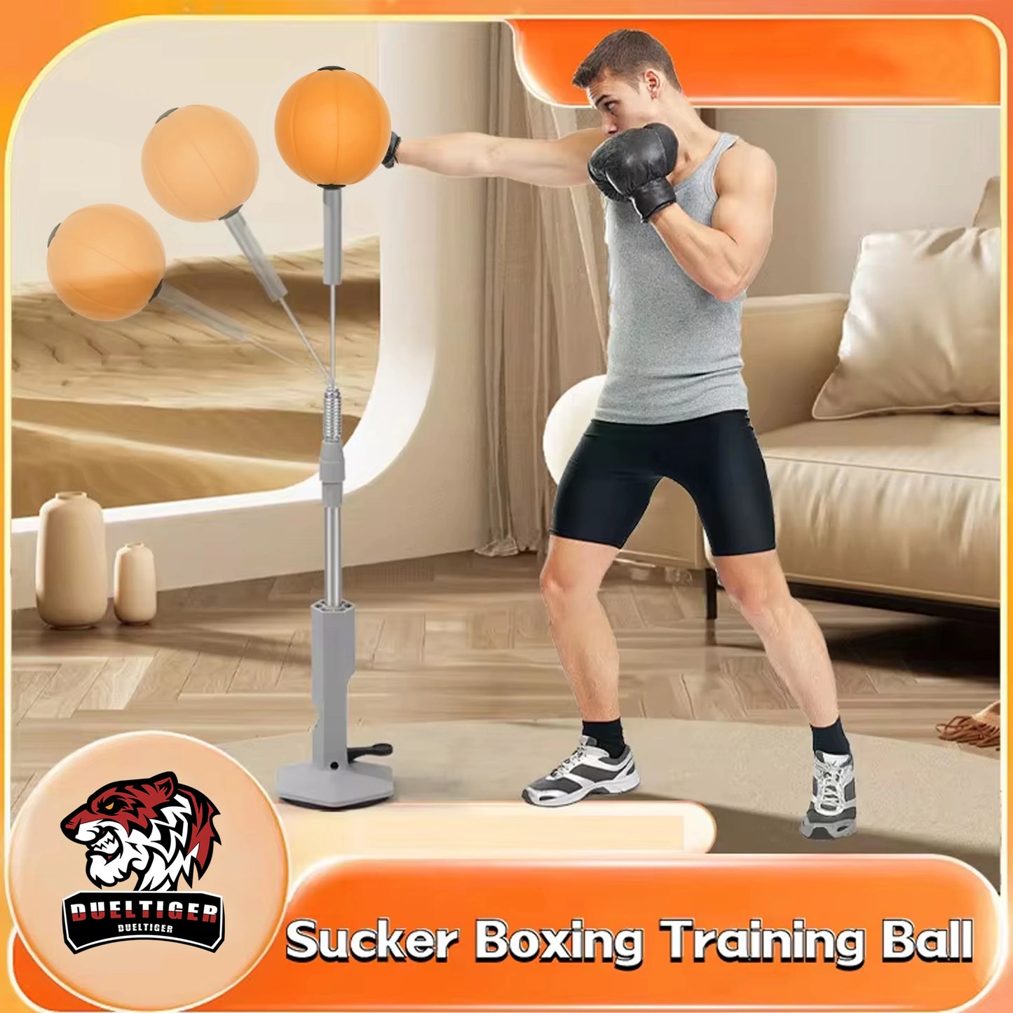Lightweight Boxing Speed Bag (Suction Stand)