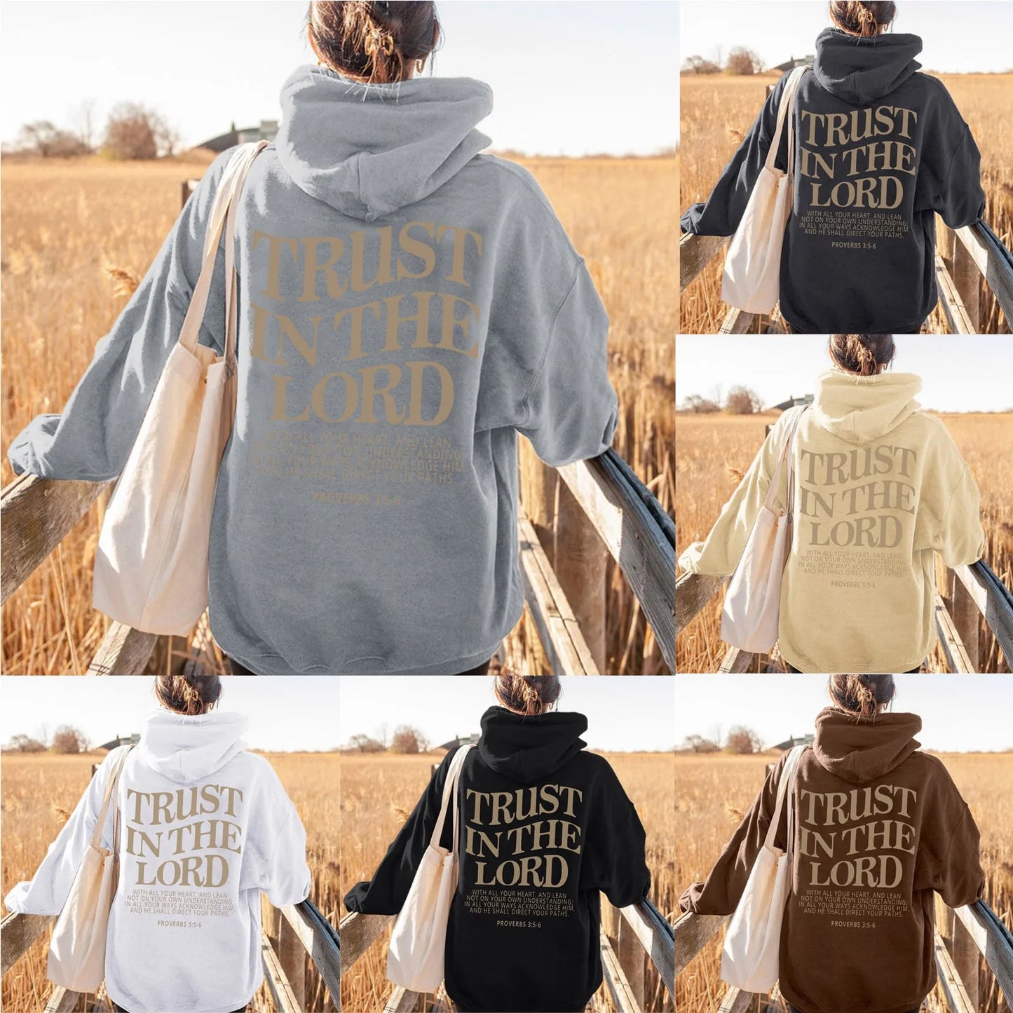'Trust In The Lord' Pullover Hoodie (Christian Apparel)