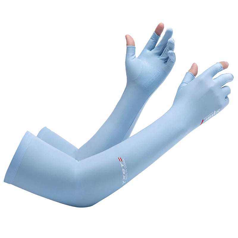 Ice Silk 2-Finger Compression Arm Sleeves