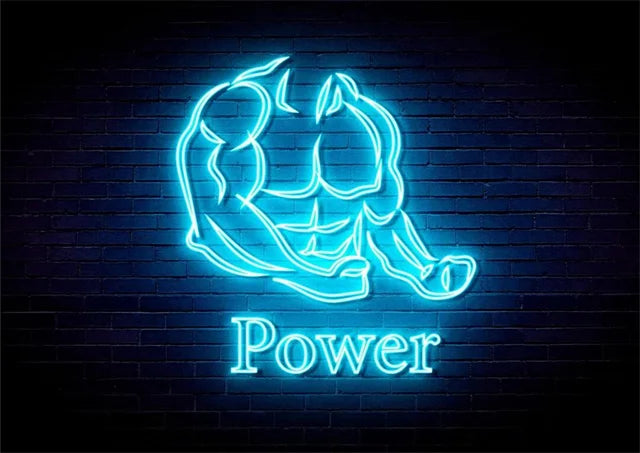 Neon Fitness Wall Posters