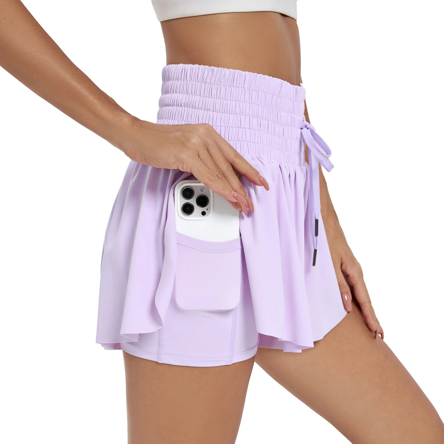 High-Waisted Flowy Athletic Skort