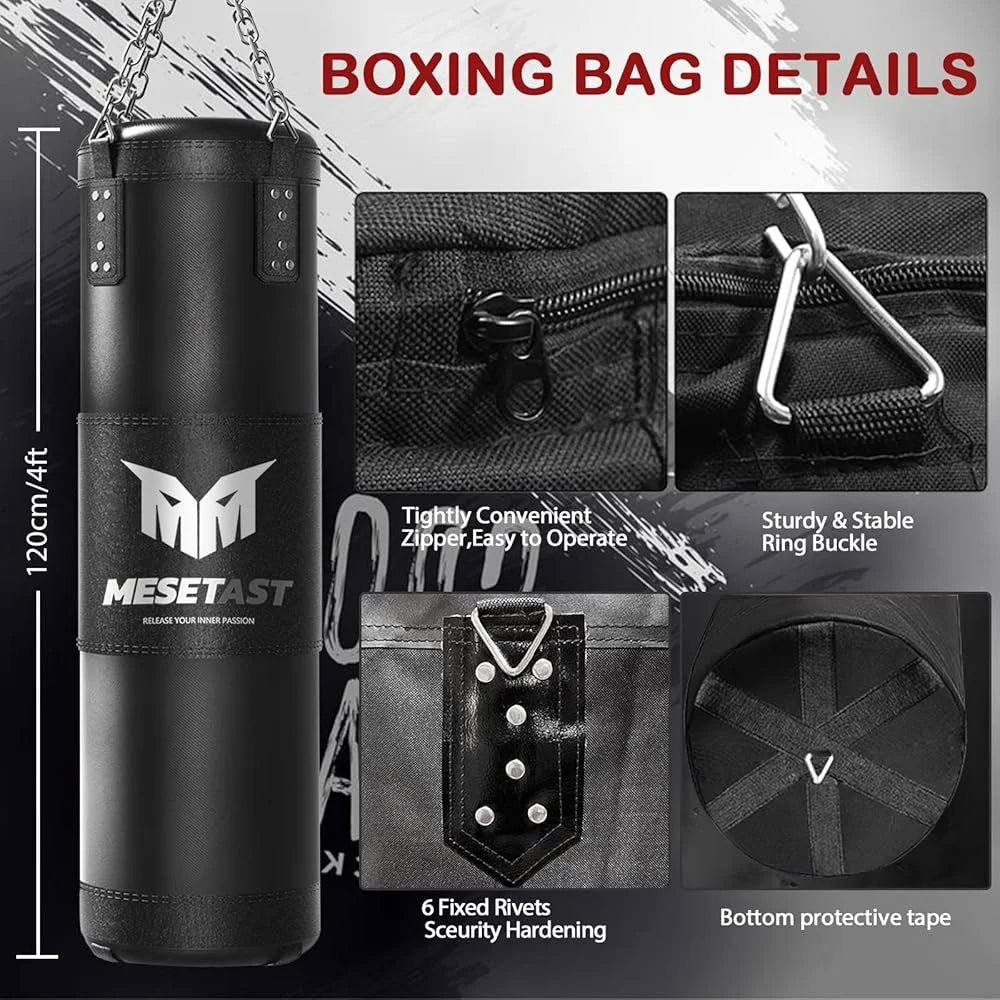 6-in-1 Heavy Boxing Bag Set w/12oz Gloves & More (#2)