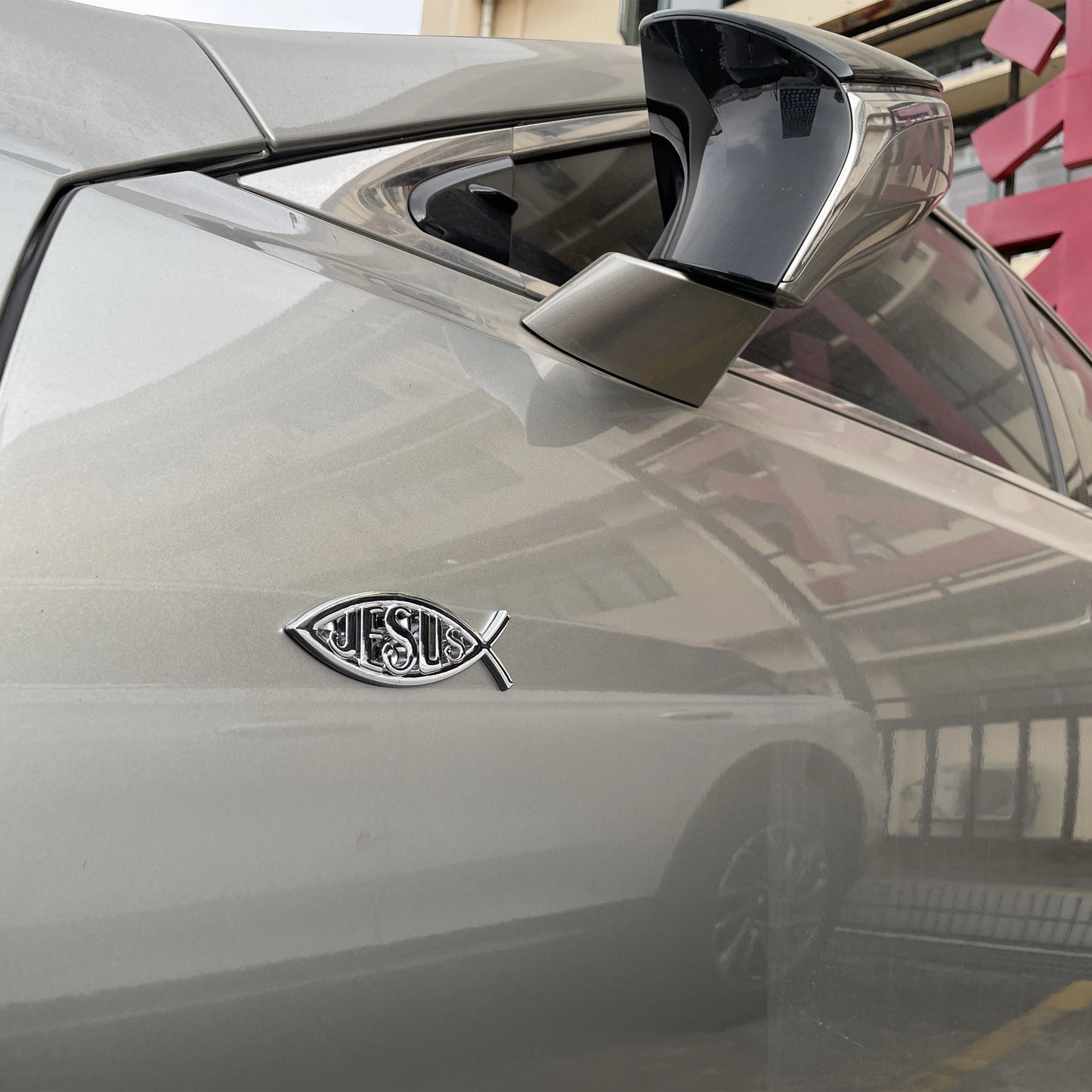 3D Metal "Jesus Fish" Emblem Decal
