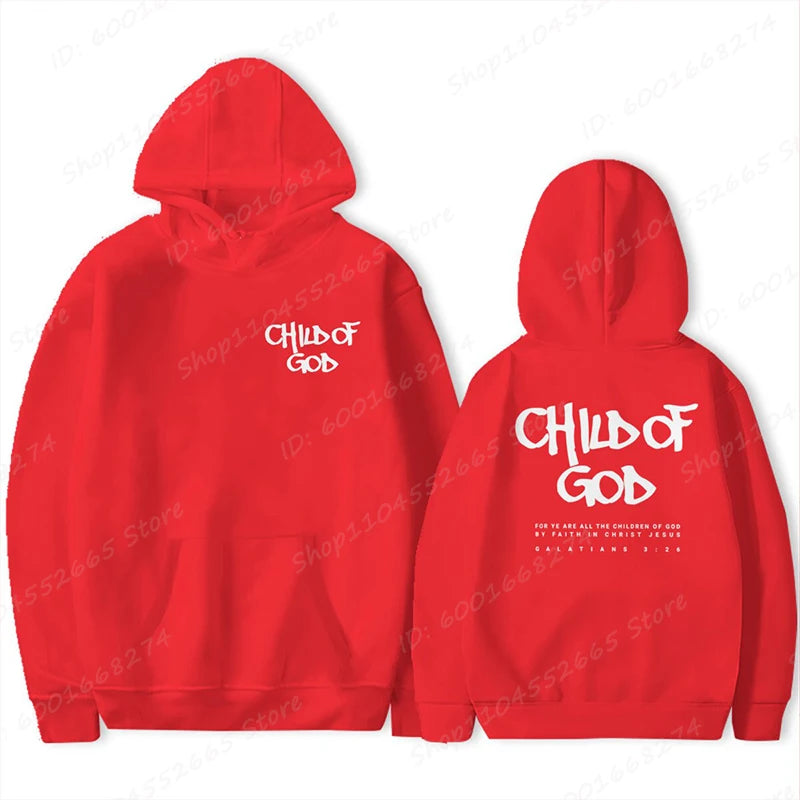 'Child Of God' Print Pullover Hoodie (Christian Apparel)