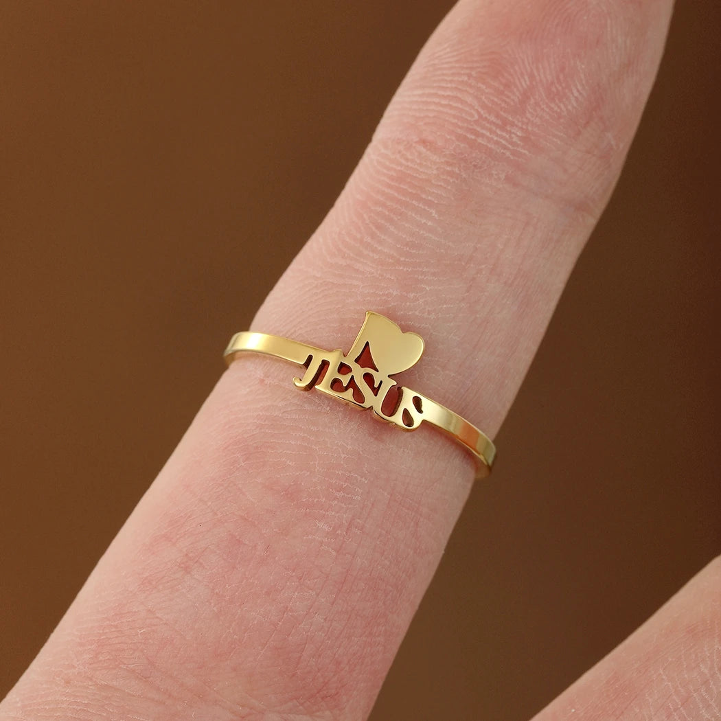 Classic "I Heart Jesus" Ring