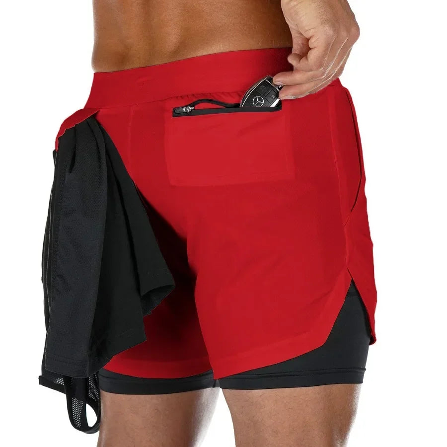 Assorted Y2K Cross Print 2-in-1 Compression Shorts