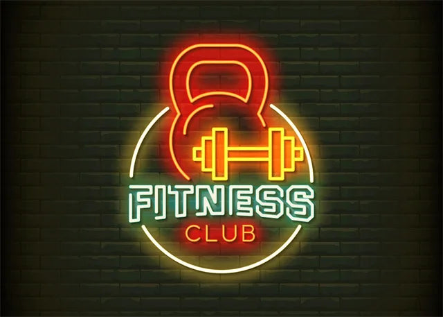 Neon Fitness Wall Posters