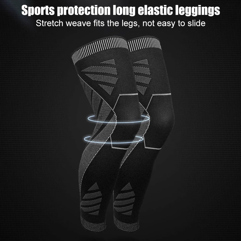Long Leg Knee Brace Compression Sleeves