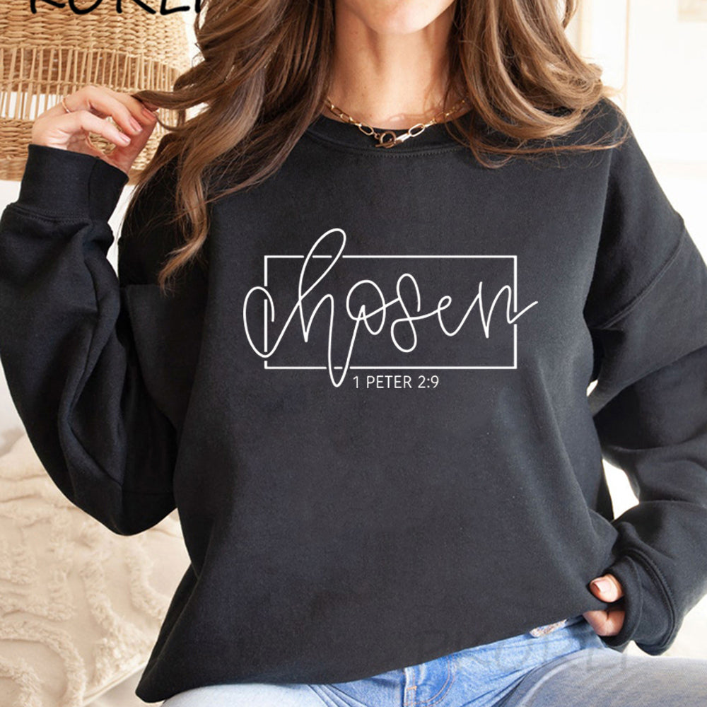 'Chosen' 1 Peter 2:9 Sweatshirt (Christian Apparel)