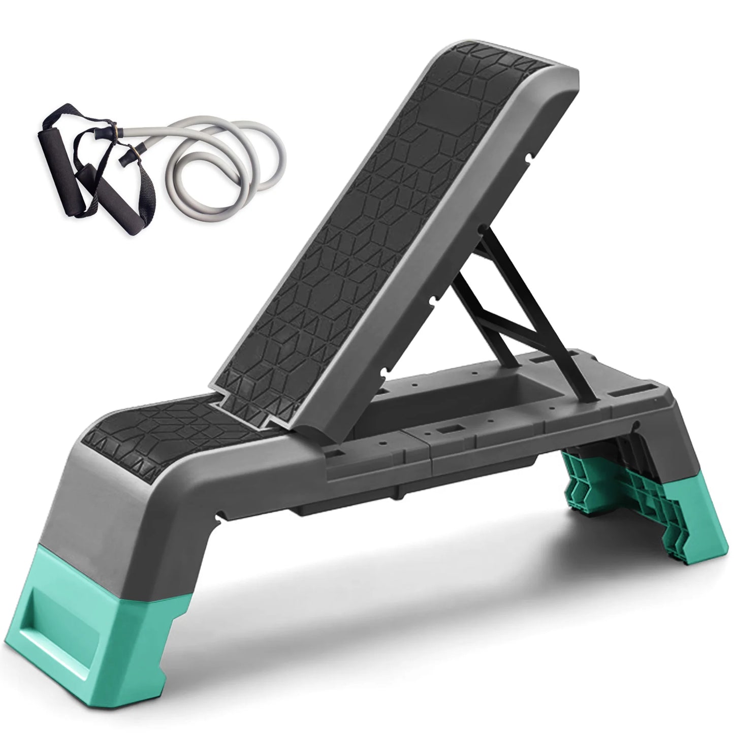 Multifunctional Adjustable Dumbbell Bench Deck w/Cable Workout