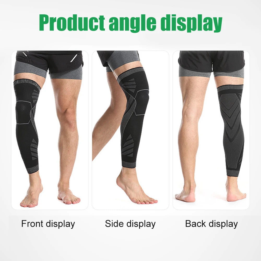 Long Leg Knee Brace Compression Sleeves