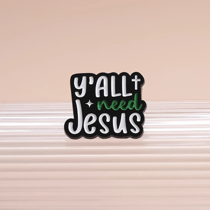Cute CHRISTIAN Cartoon Enamel Pins