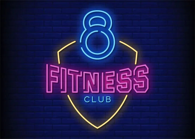 Neon Fitness Wall Posters