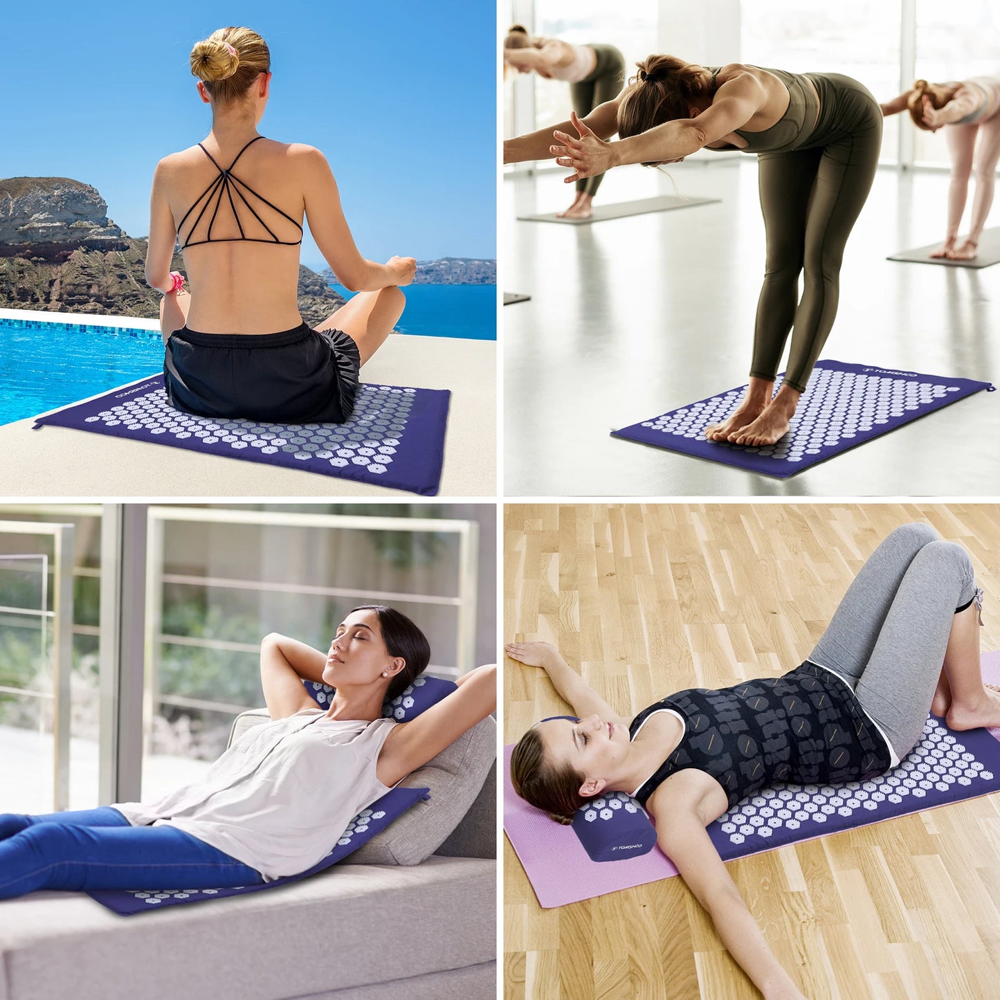 Yoga Acupressure Massage Mat Set #2