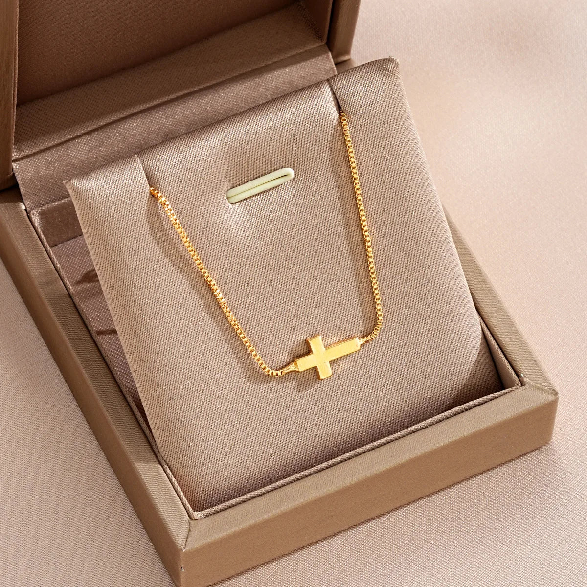 Mini Cross Pendant Necklace