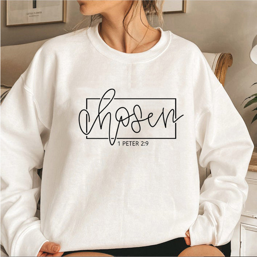 'Chosen' 1 Peter 2:9 Sweatshirt (Christian Apparel)