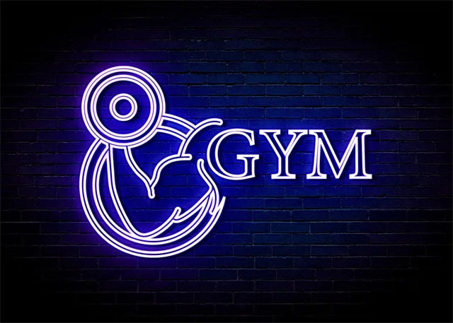 Neon Fitness Wall Posters
