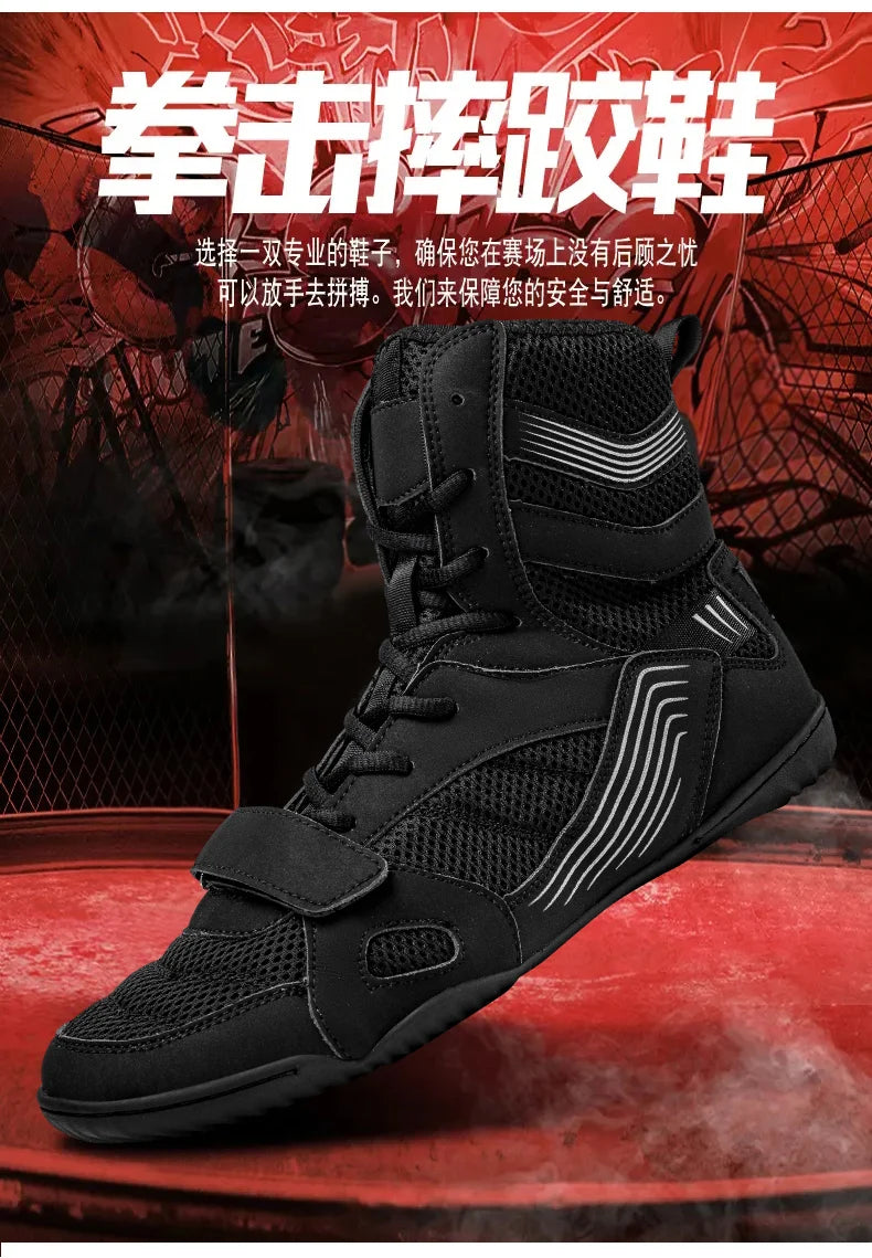 Breathable Professional Boxing/Wrestling Shoes #5