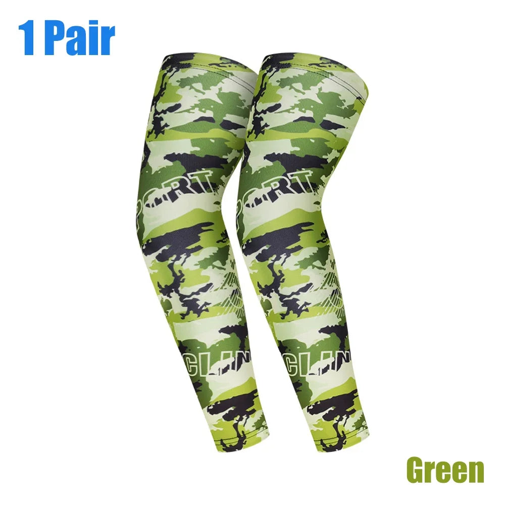 Unisex Camo-Print Arm Sleeves (1 Pair)