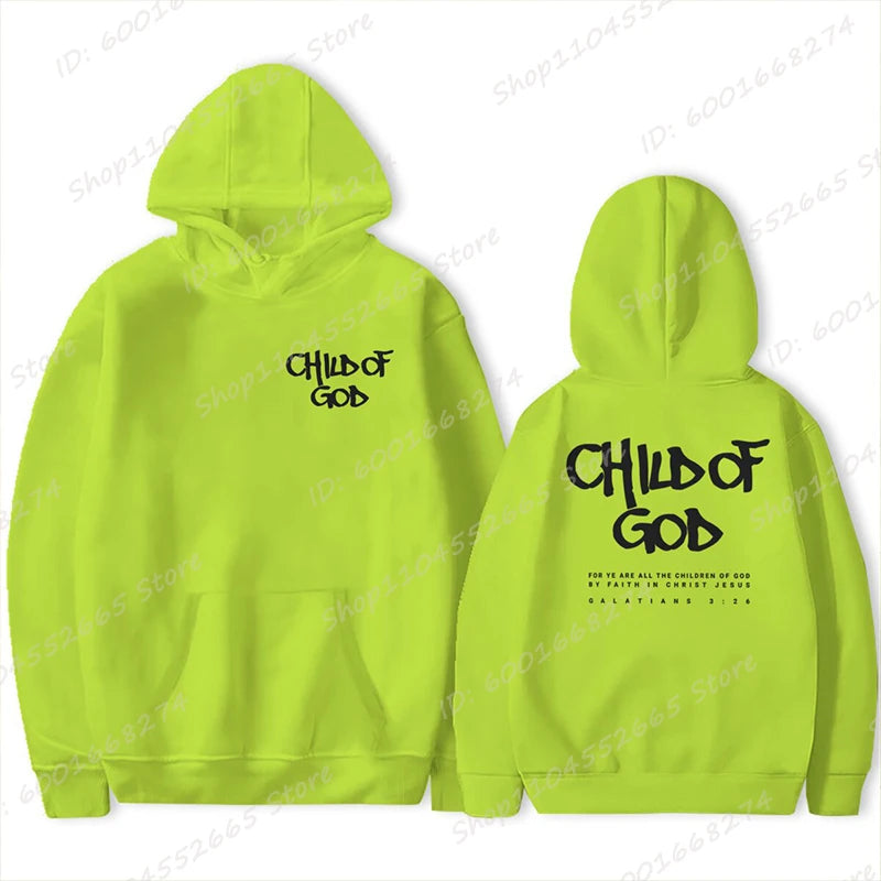 'Child Of God' Print Pullover Hoodie (Christian Apparel)