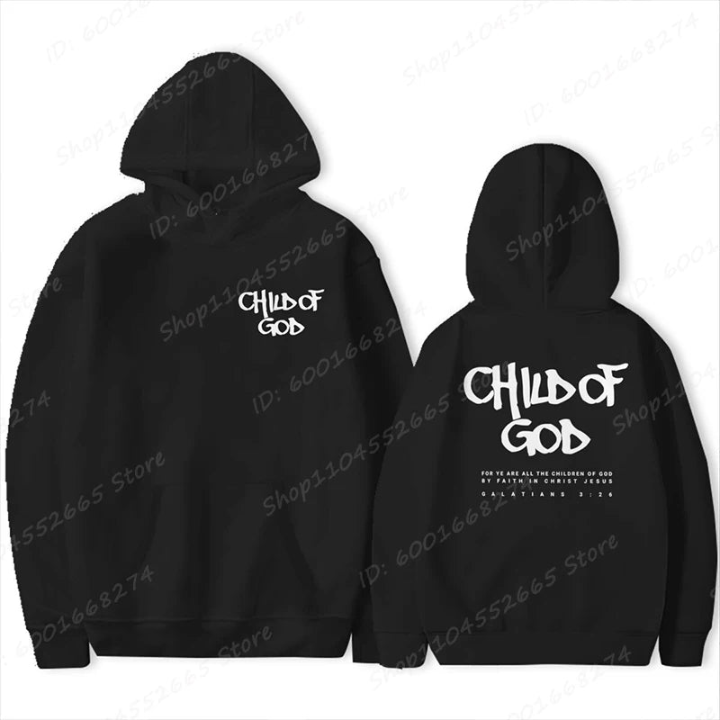 'Child Of God' Print Pullover Hoodie (Christian Apparel)