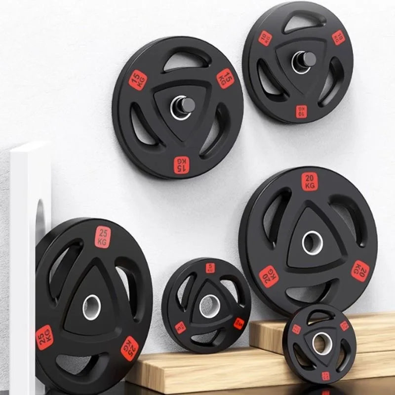 Rubber Coated Barbell Plates (2.5-25kg)