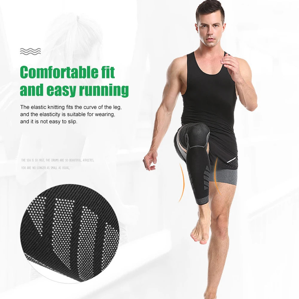 Long Leg Knee Brace Compression Sleeves