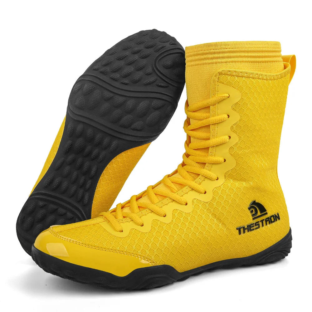 Breathable Professional Boxing/Wrestling Shoes #4