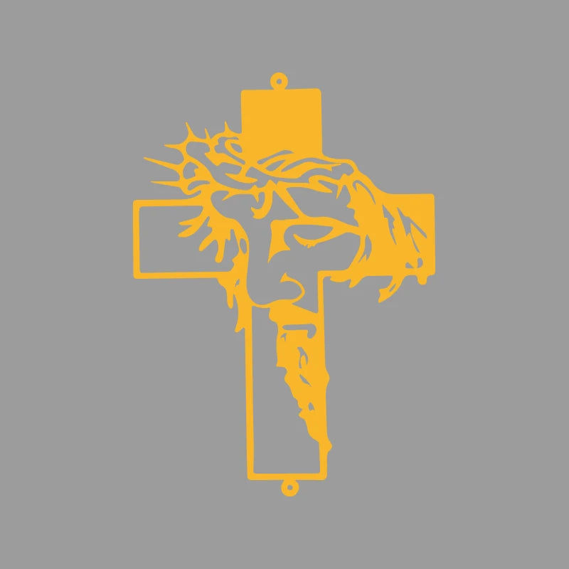 Jesus Cross Vinyl Decal Car Sticker