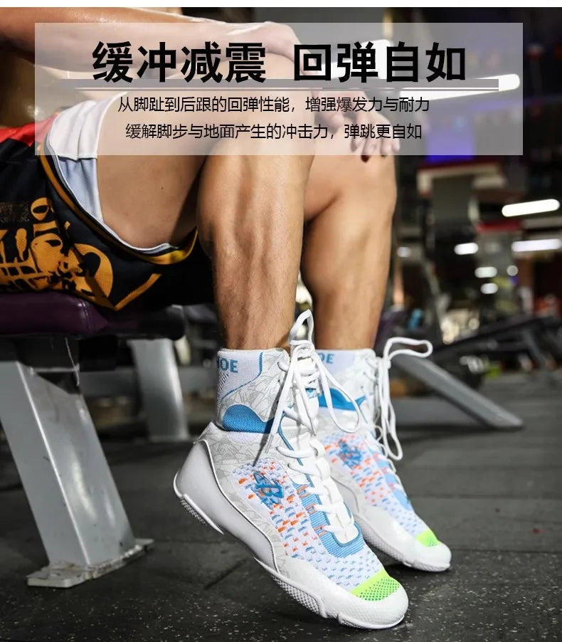 Breathable Professional Boxing/Wrestling Shoes