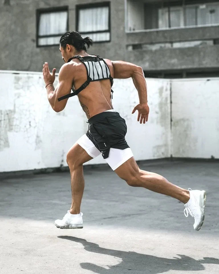 Assorted Y2K Cross Print 2-in-1 Compression Shorts